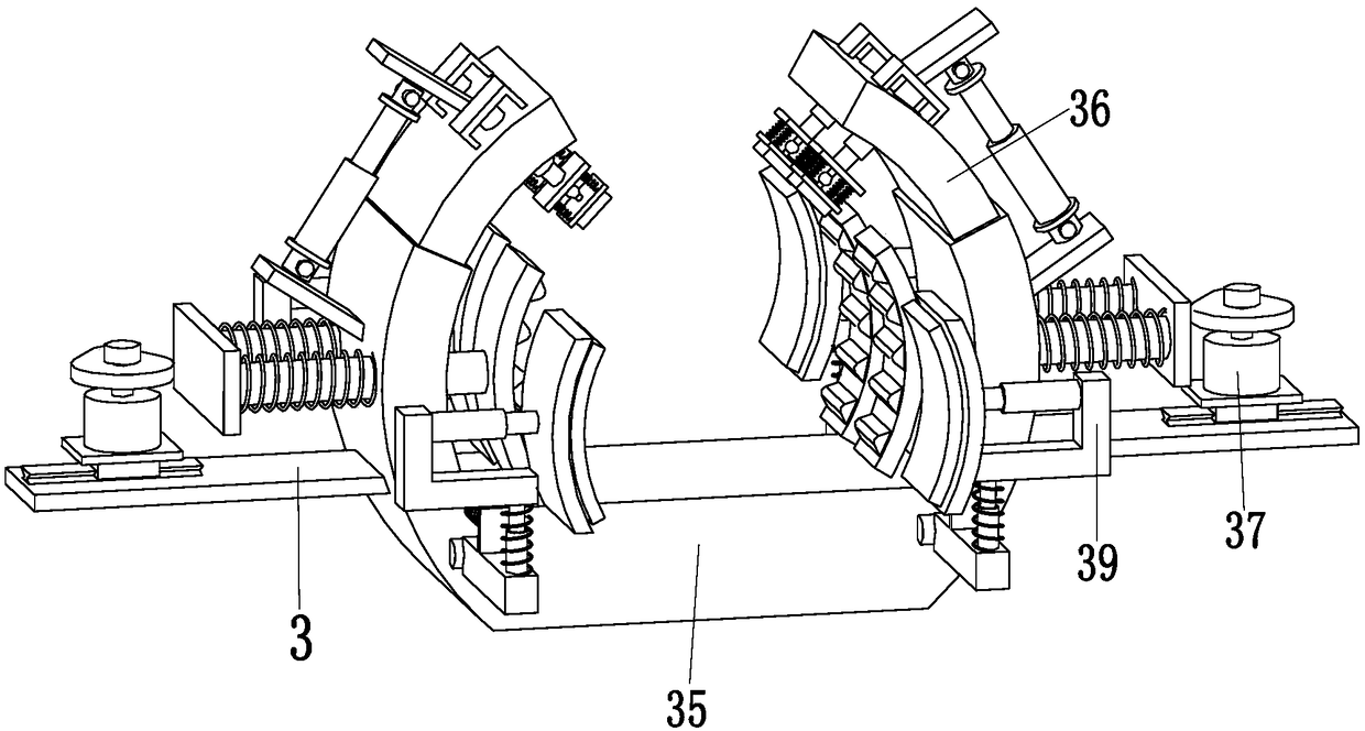 Medical knee arthritis magnetic therapy rehabilitation massage device and magnetic therapy rehabilitation process thereof