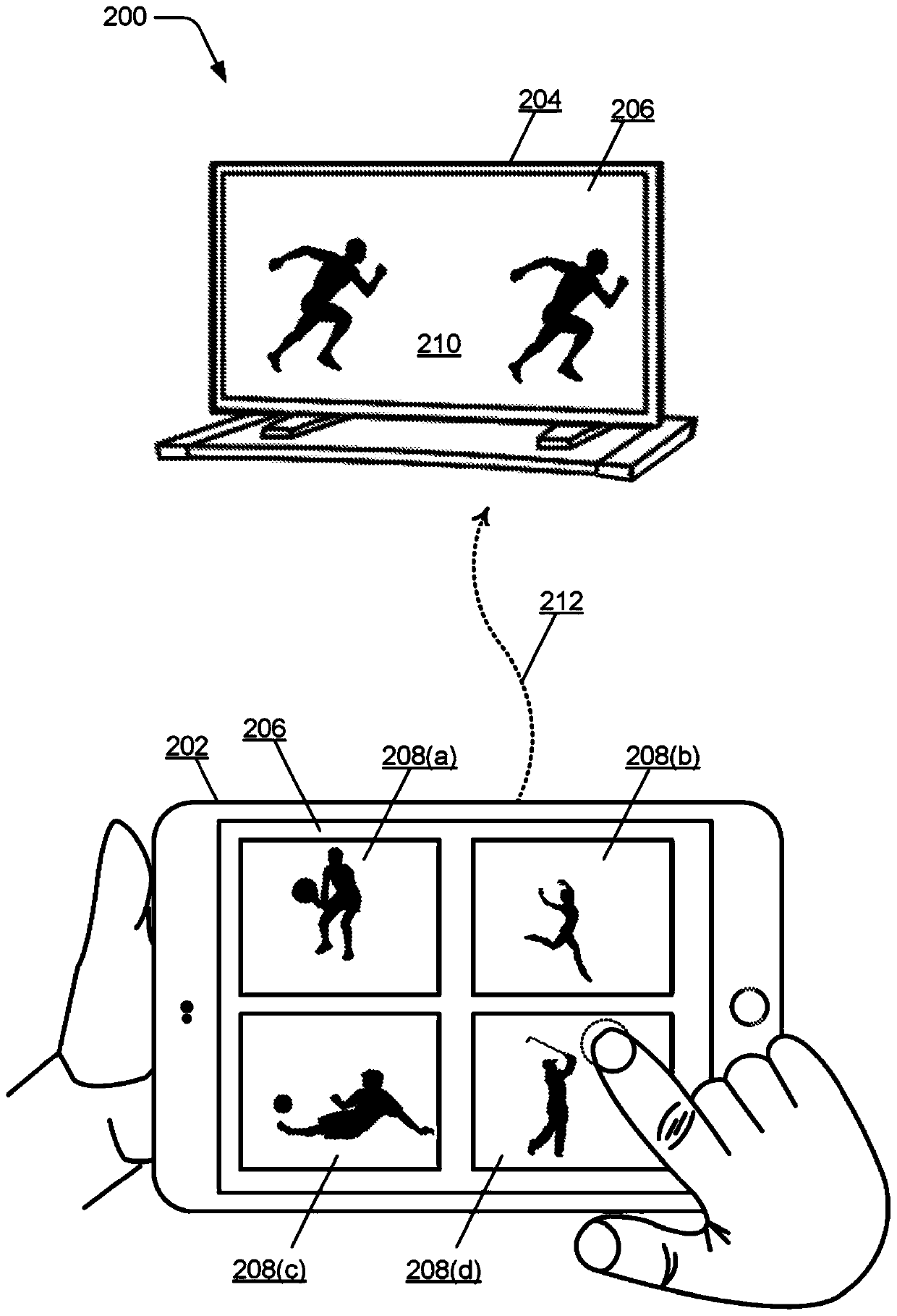 Multiple-device media swap