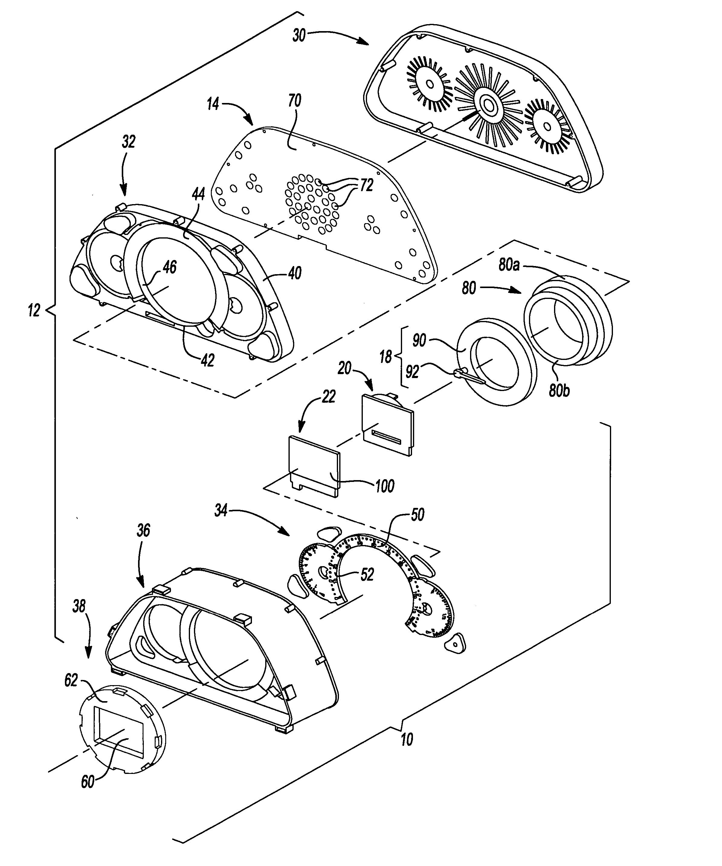 Vehicle gauge with embedded driver information