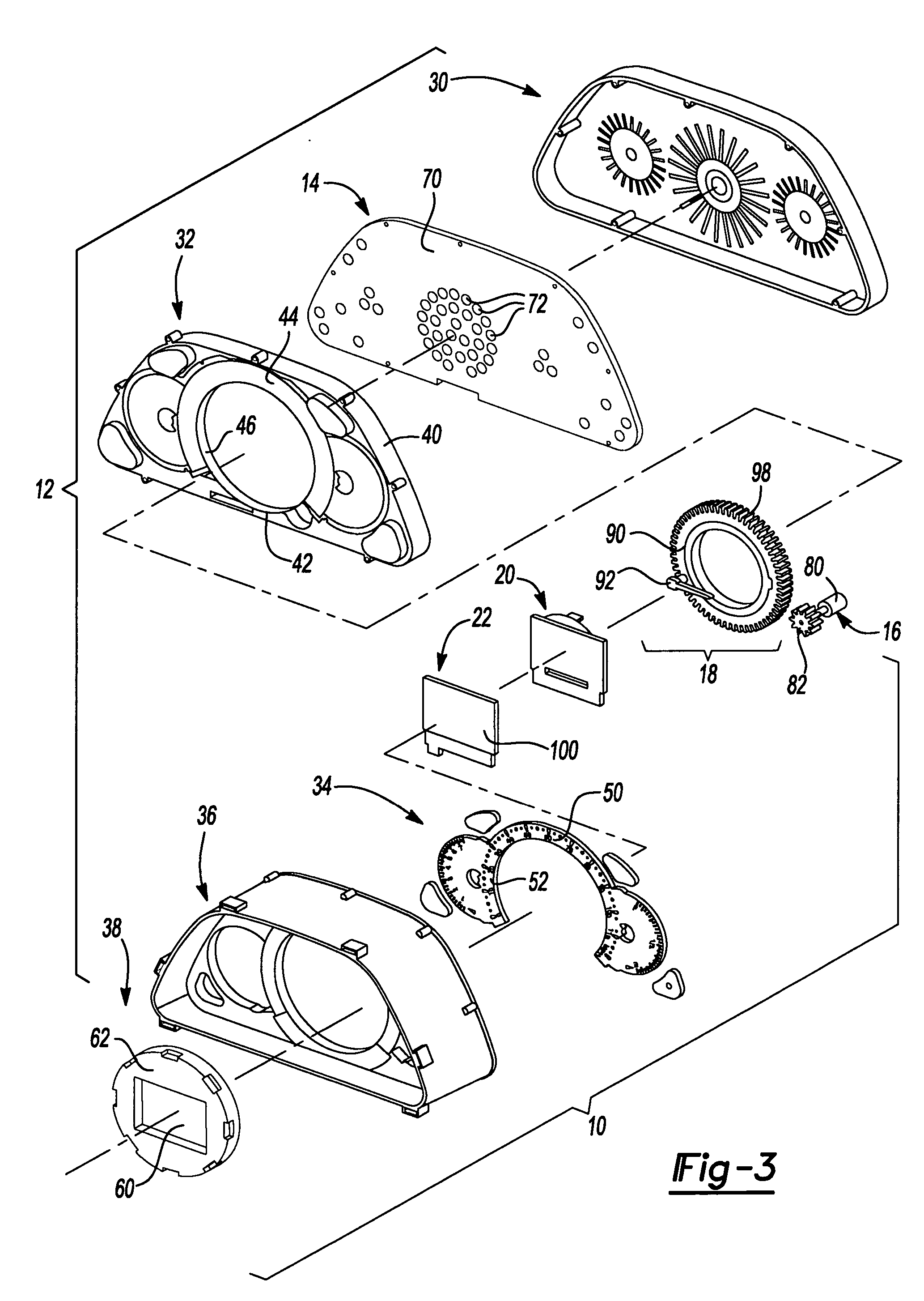 Vehicle gauge with embedded driver information