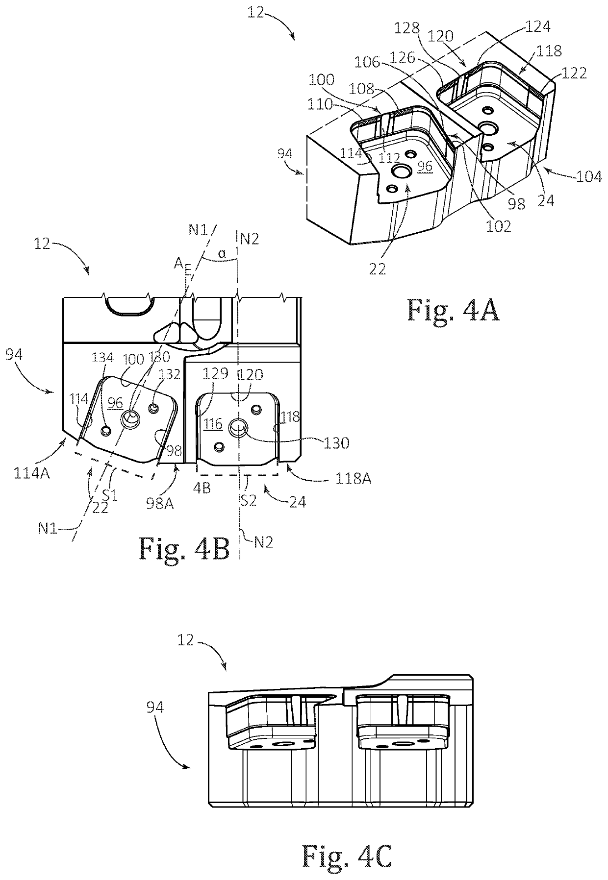 Square-shaped insert for bar-peeling and insert-holder tool for same