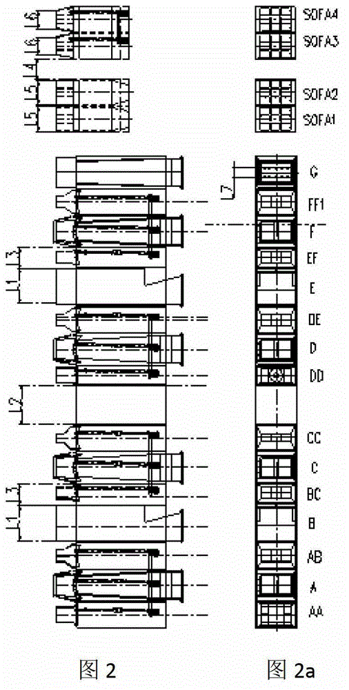 Low-nitric-oxide direct-current pulverized coal combustor adaptive to meager coal boiler