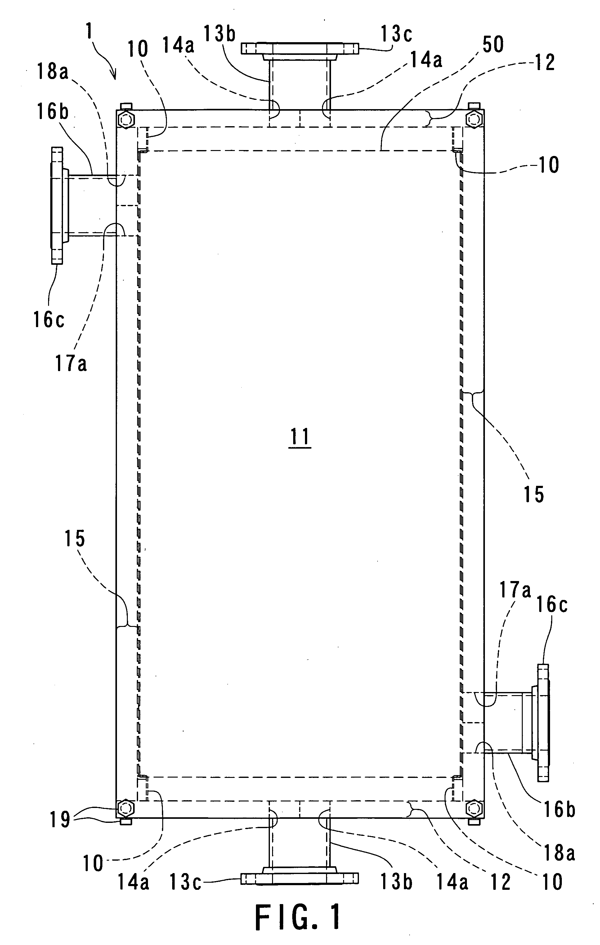 Outer shell structure for a heat exchanger