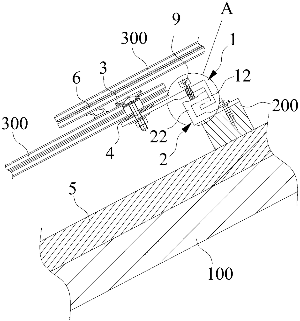 Photovoltaic tile mounting device and system