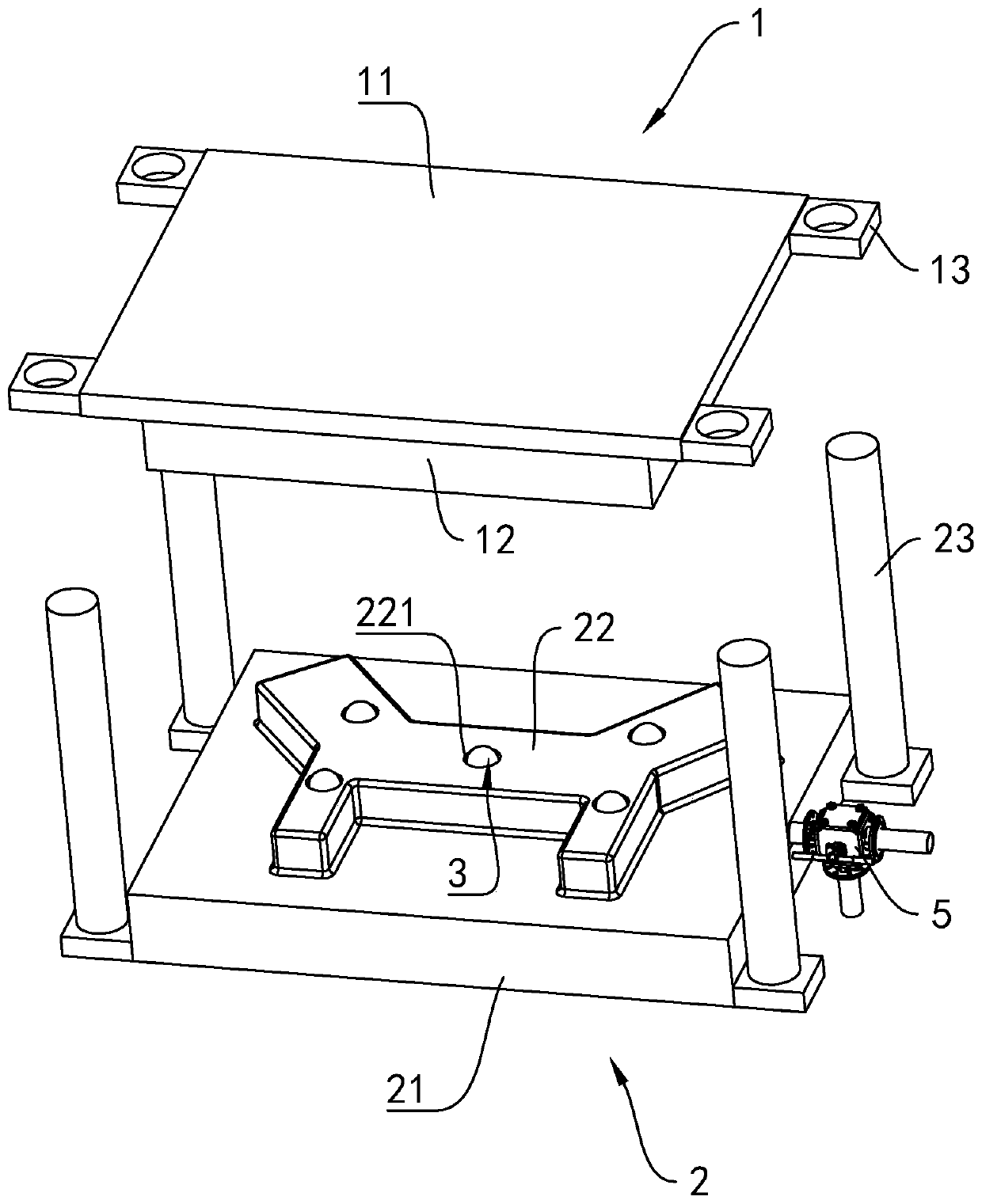 Automobile part stamping die