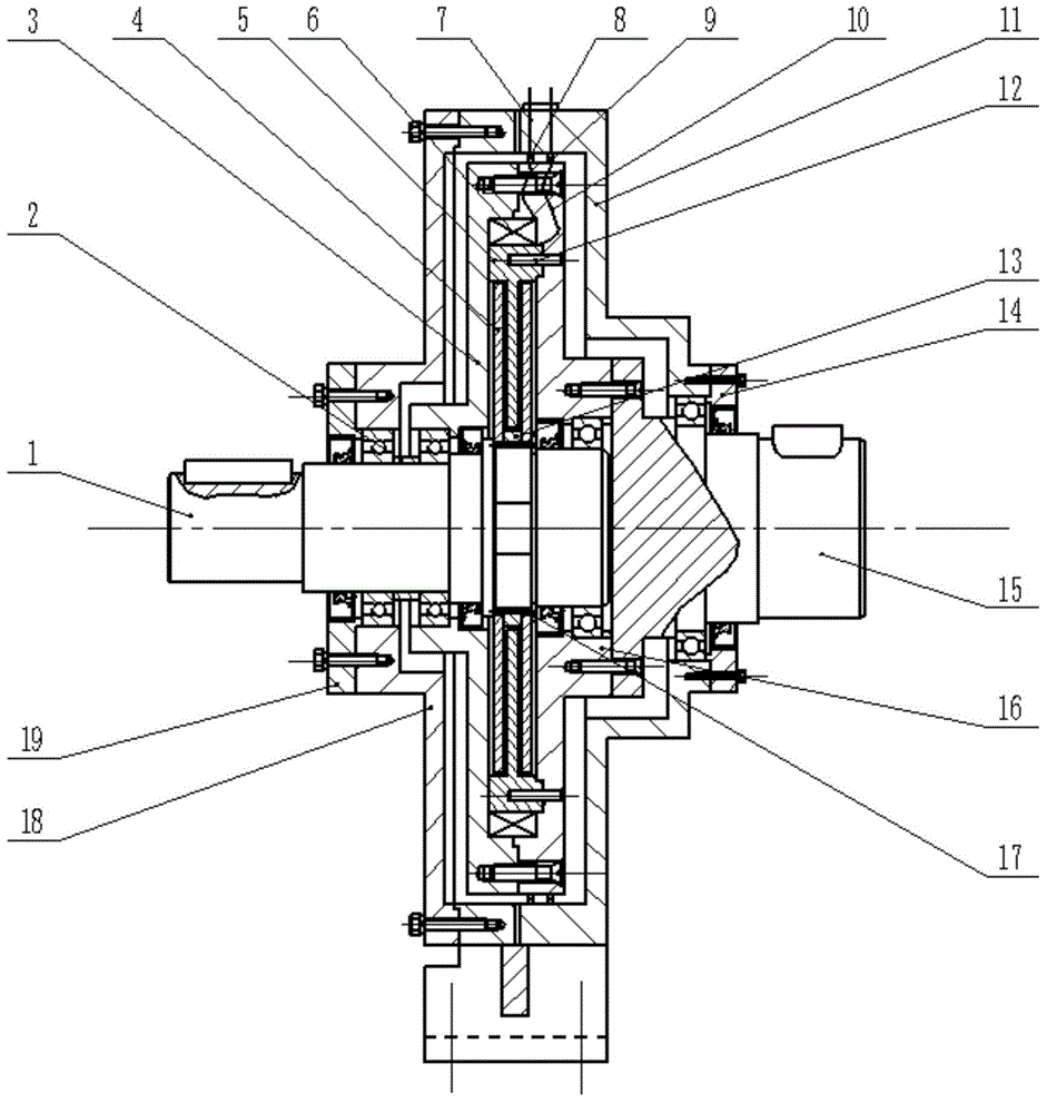 Multi-piece magnetorheological fluid electromagnetic clutch