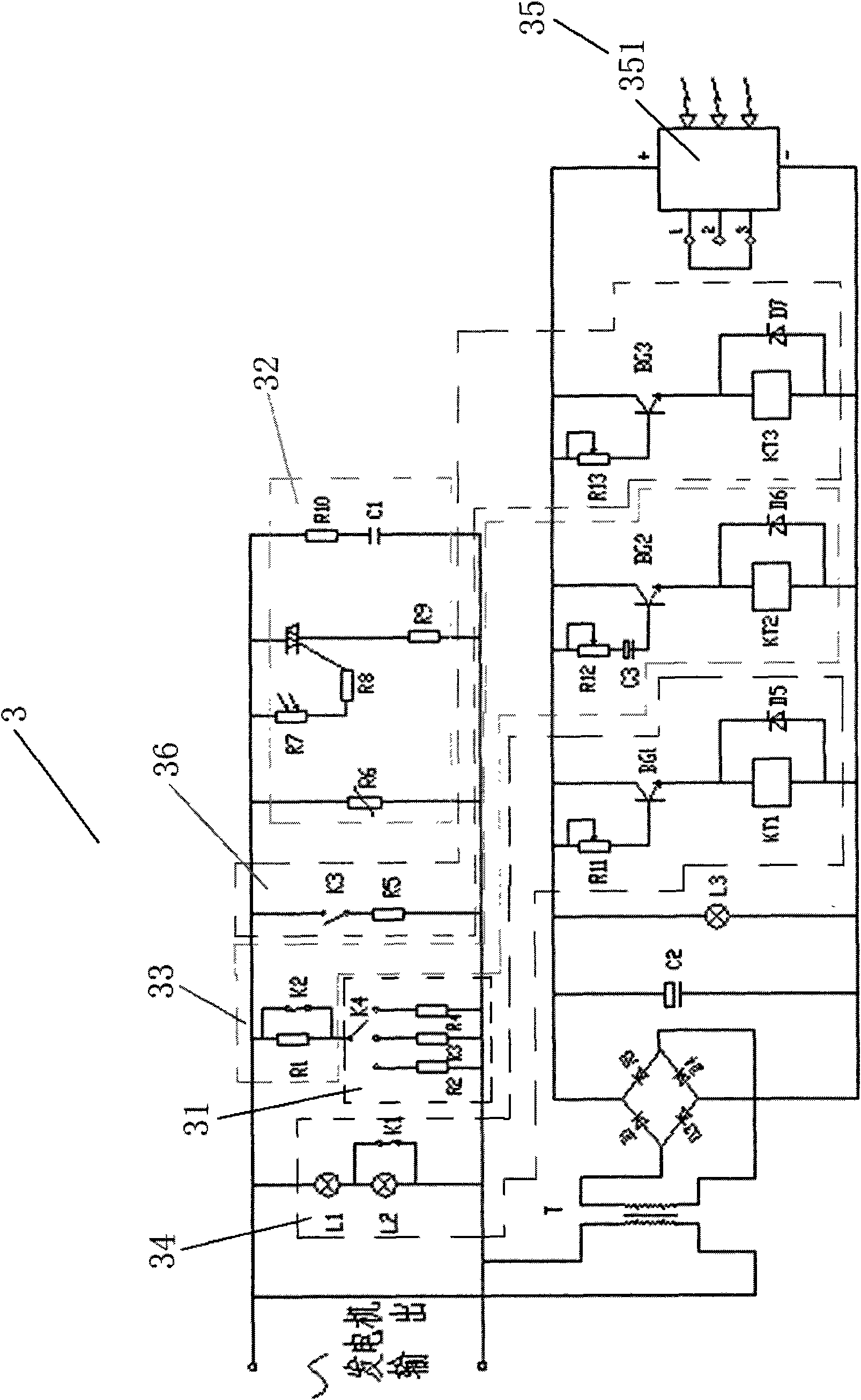 Descent control device of self generation type