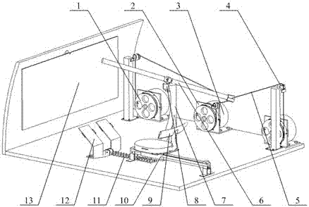 A rope-driven astronaut rowing training device for weightless environment