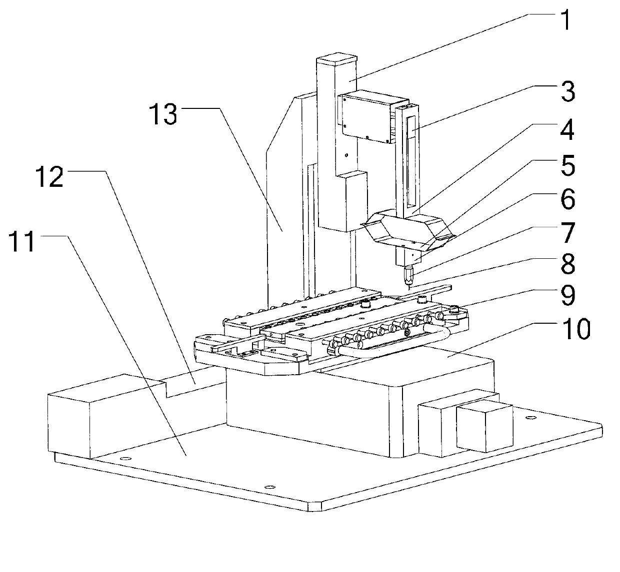 Automatic testing device for contact resistor made of electrical contact material