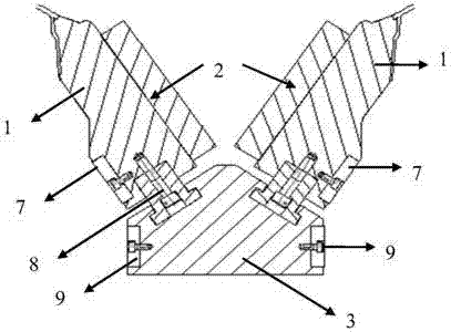 A corner core pulling method and device for mold casting