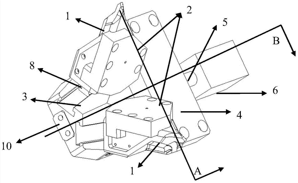 A corner core pulling method and device for mold casting