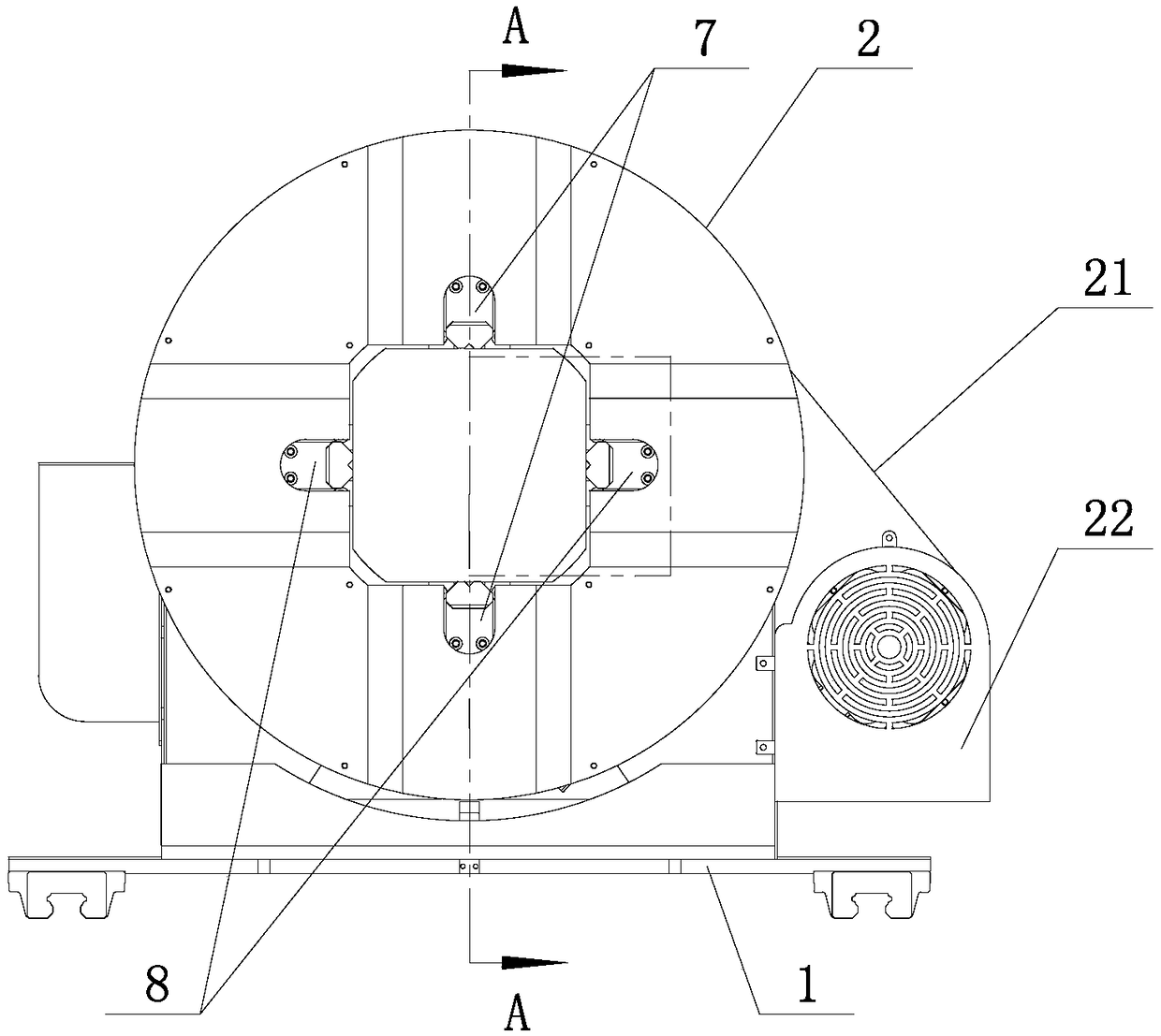 An automatic centering electric rotary chuck