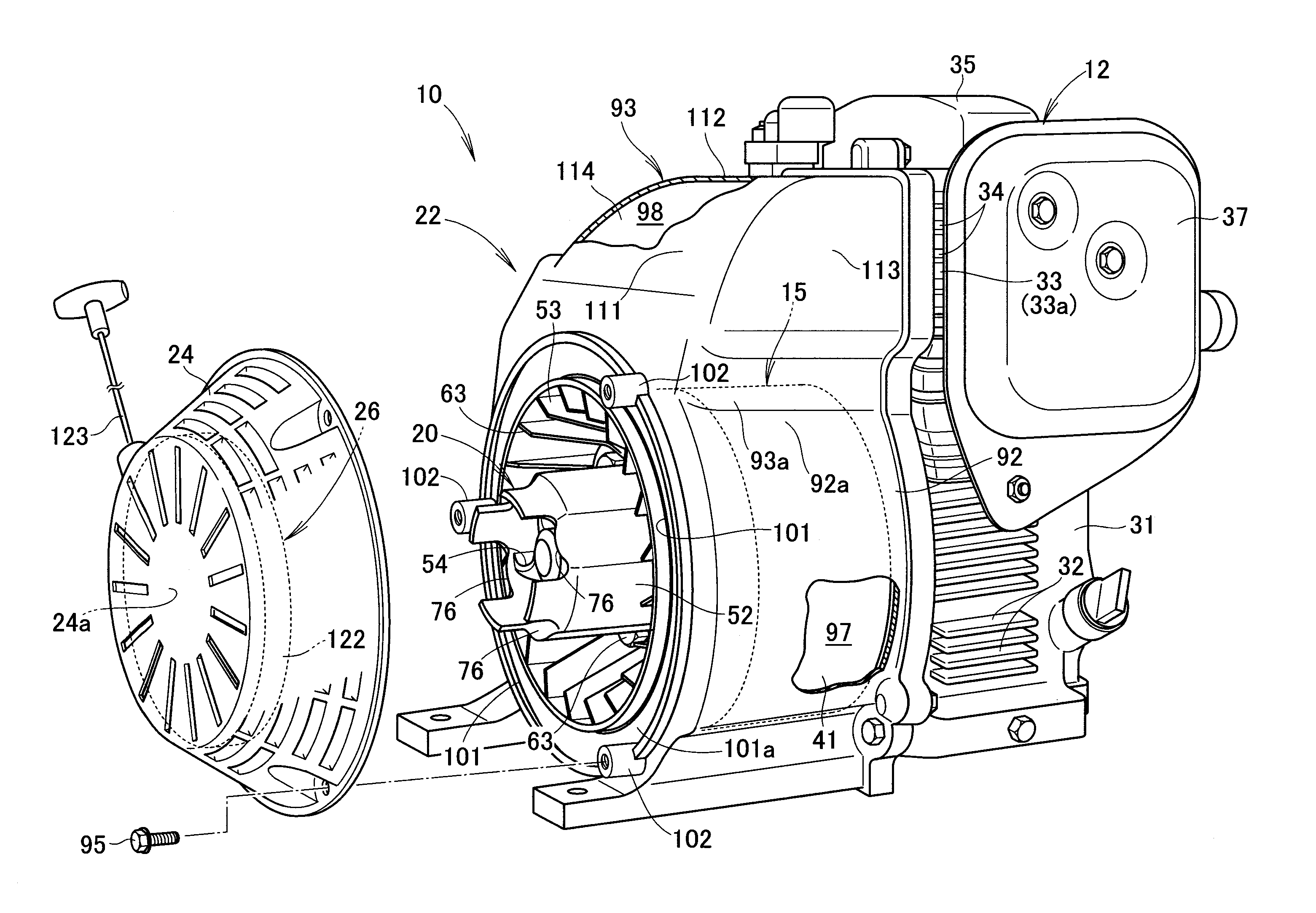 Engine-driven generator