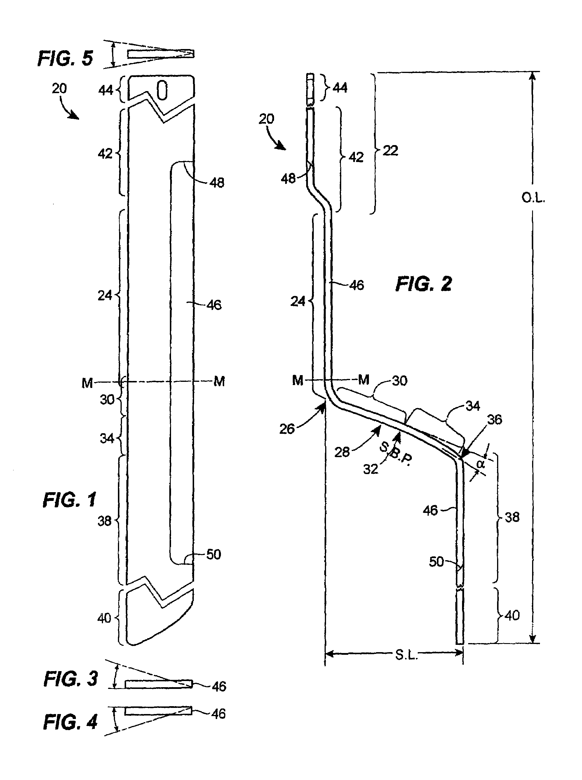 Loin knife Z-blades for use with automatic loin puller apparatus