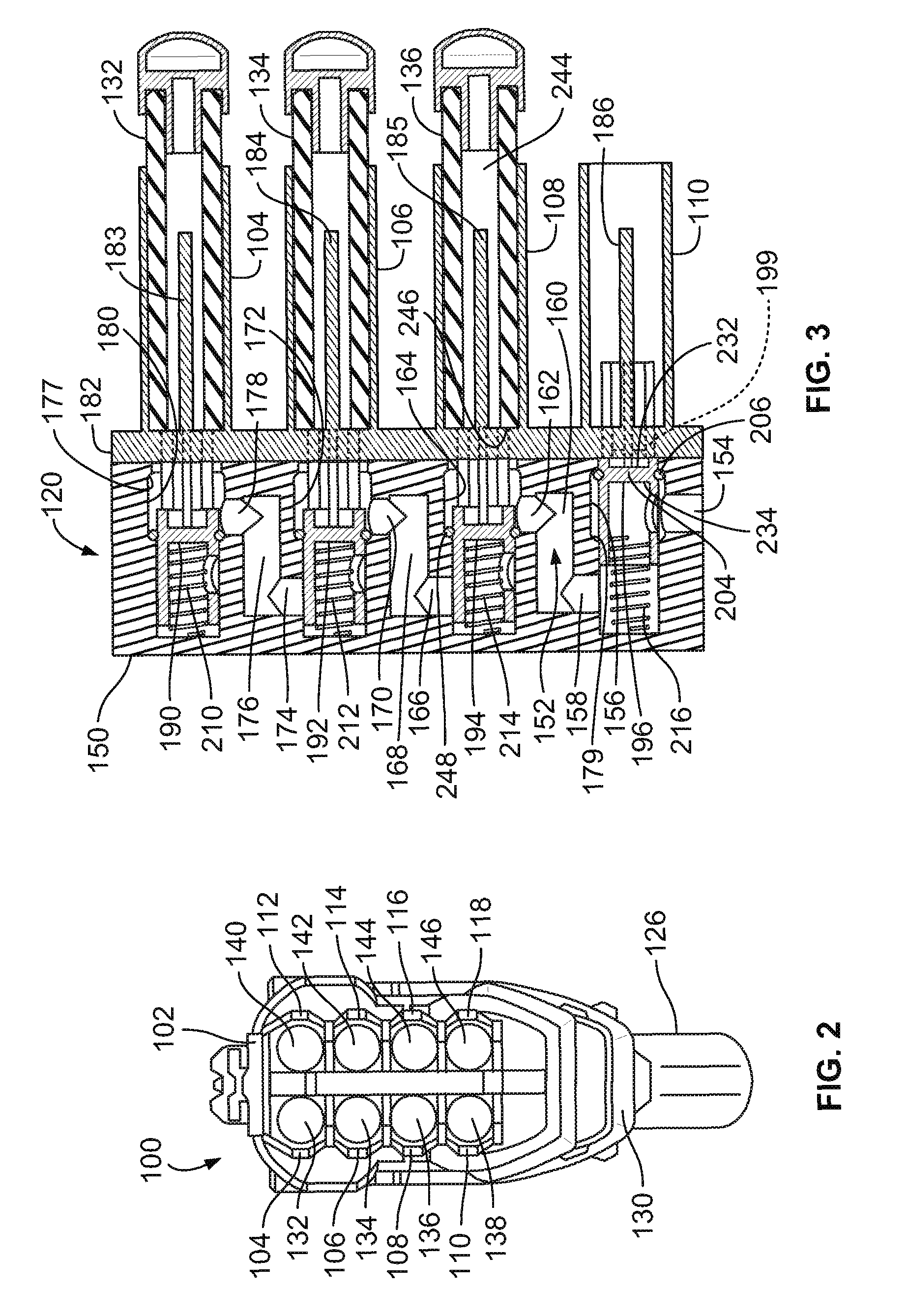 Air path and safety valve system for toy launchers