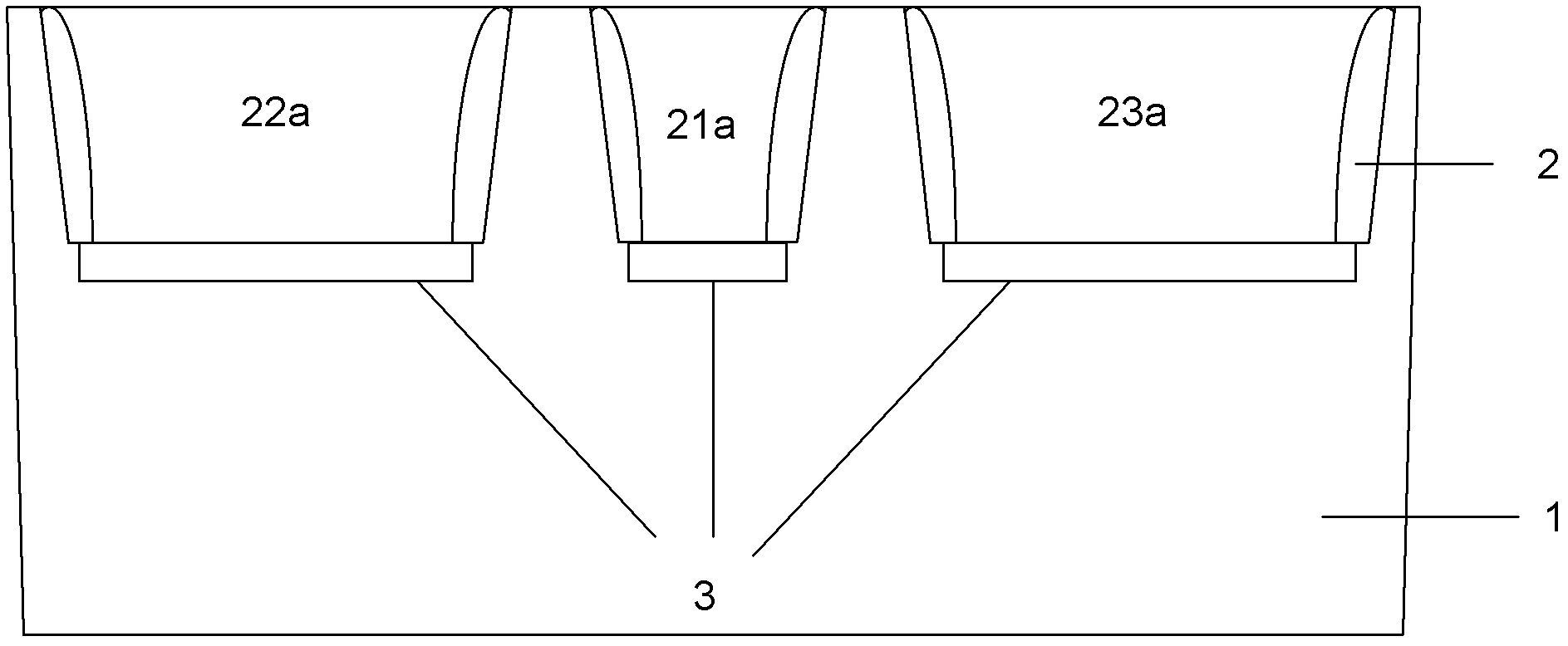 Parasitic transversal NPN component and manufacturing method