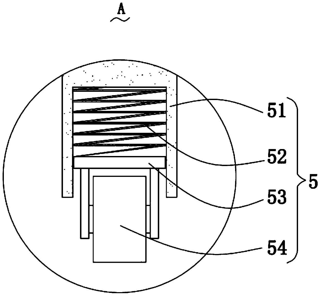 Support machinery rack for new energy vehicle