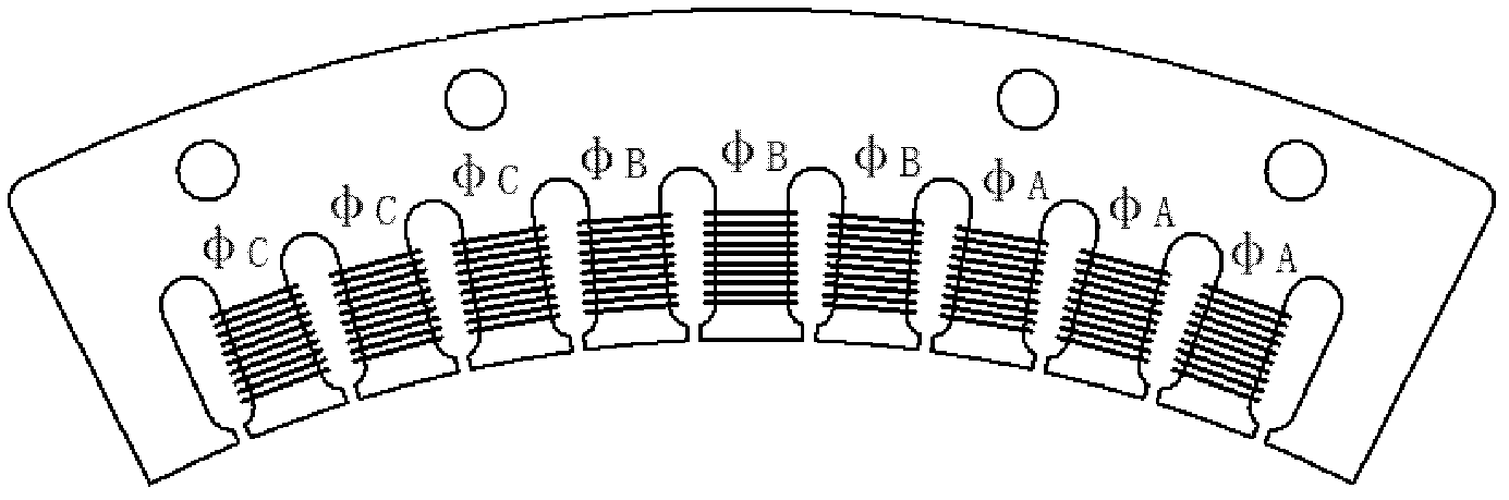 Multi-stator arc linear motor capable of reducing torque fluctuation