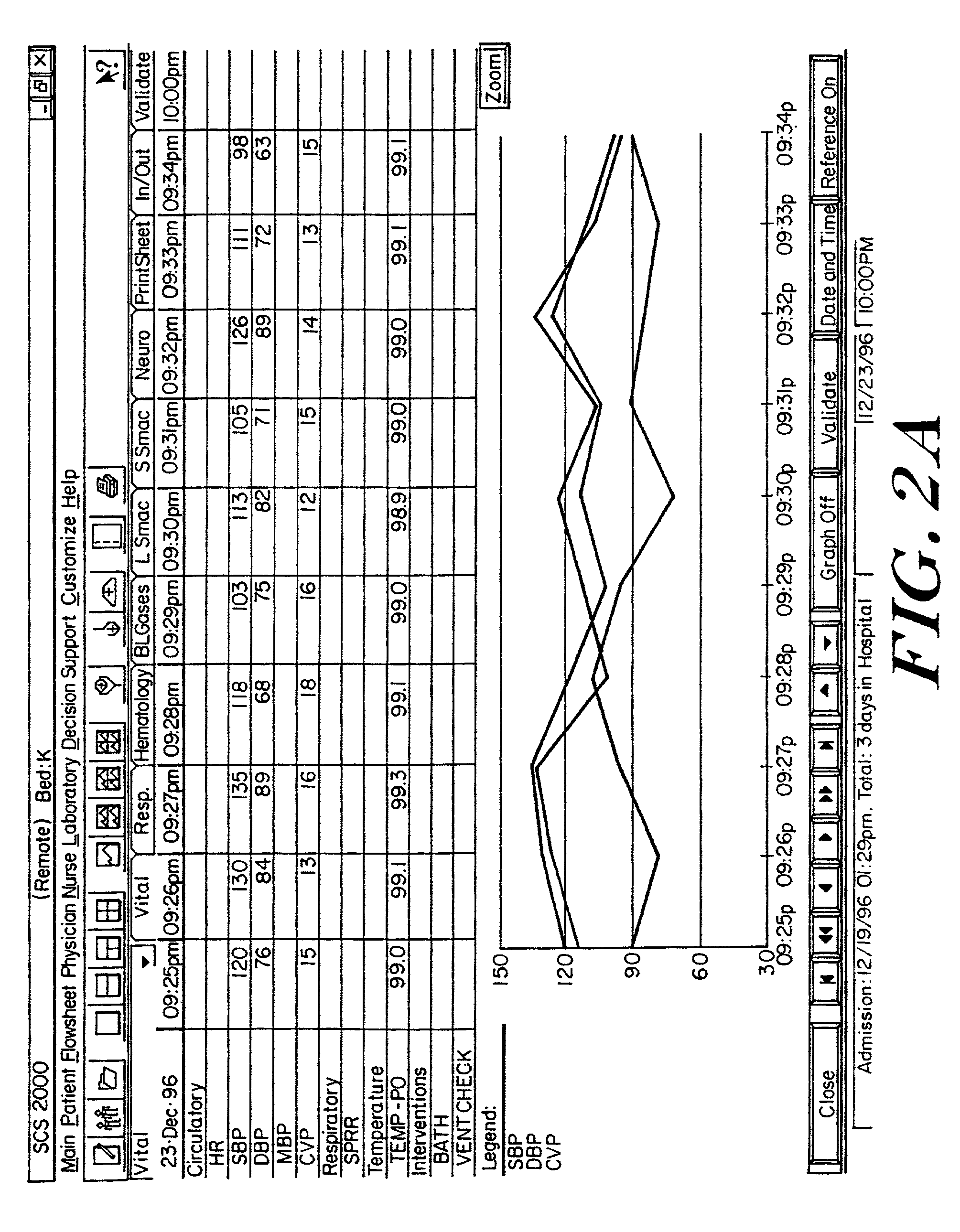 Medical information text display system