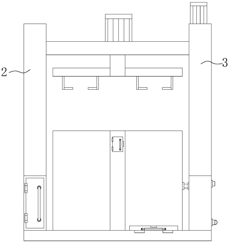 Heat treatment device for conveying machine part machining