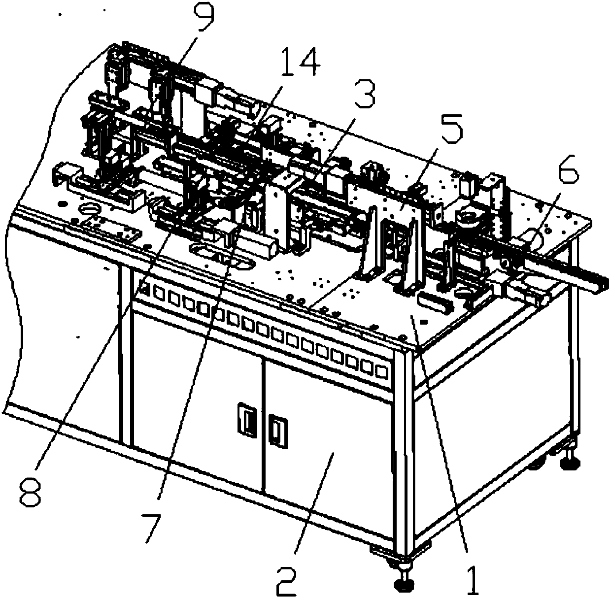 Interface detector providing convenience for picking and placing material