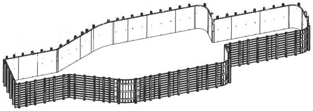 Cooling control method and circulating cooling system for mass concrete structure in water body