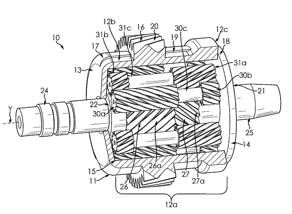 Limited slip inter-axle differential