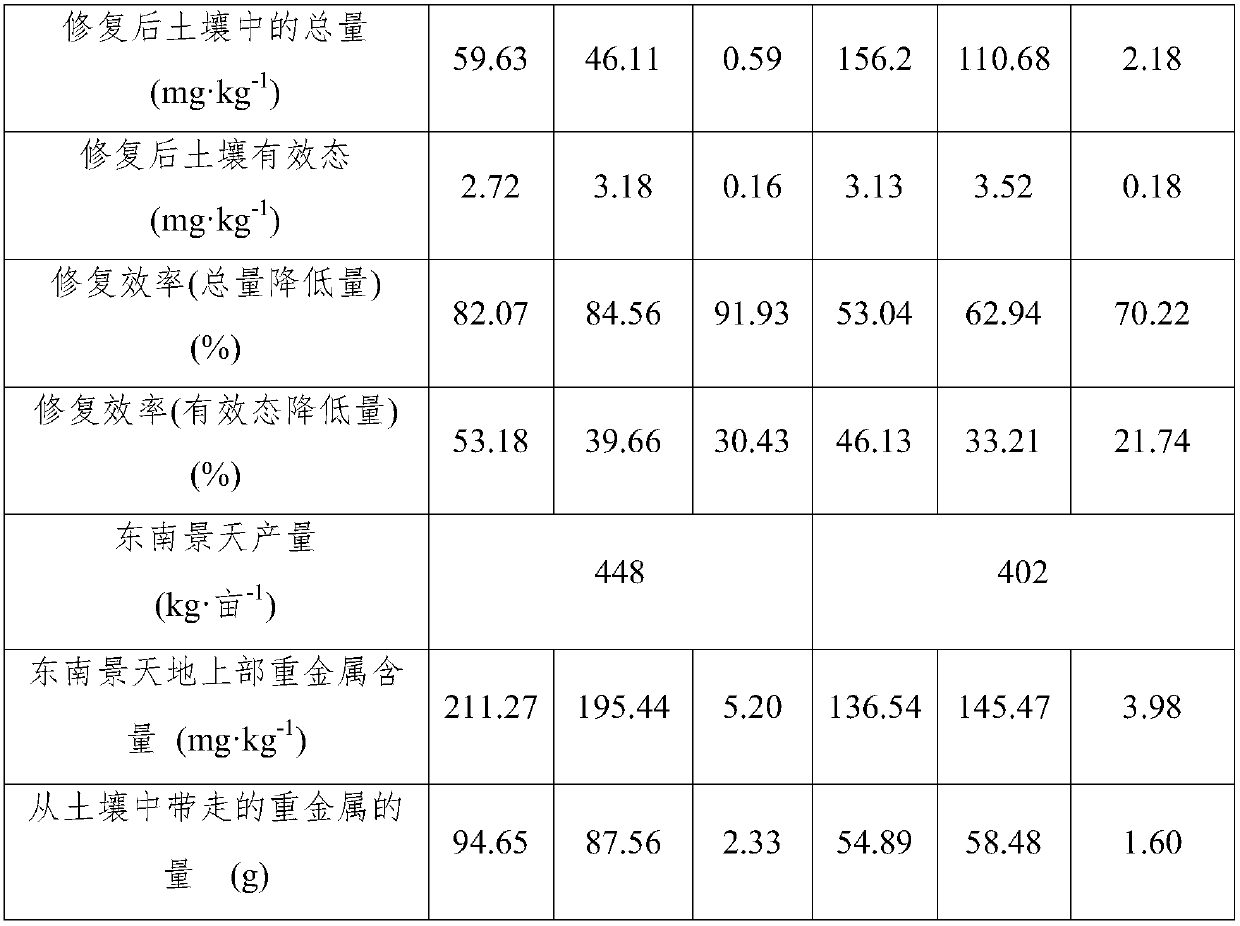 Method for repairing plants of heavy metal polluted soil