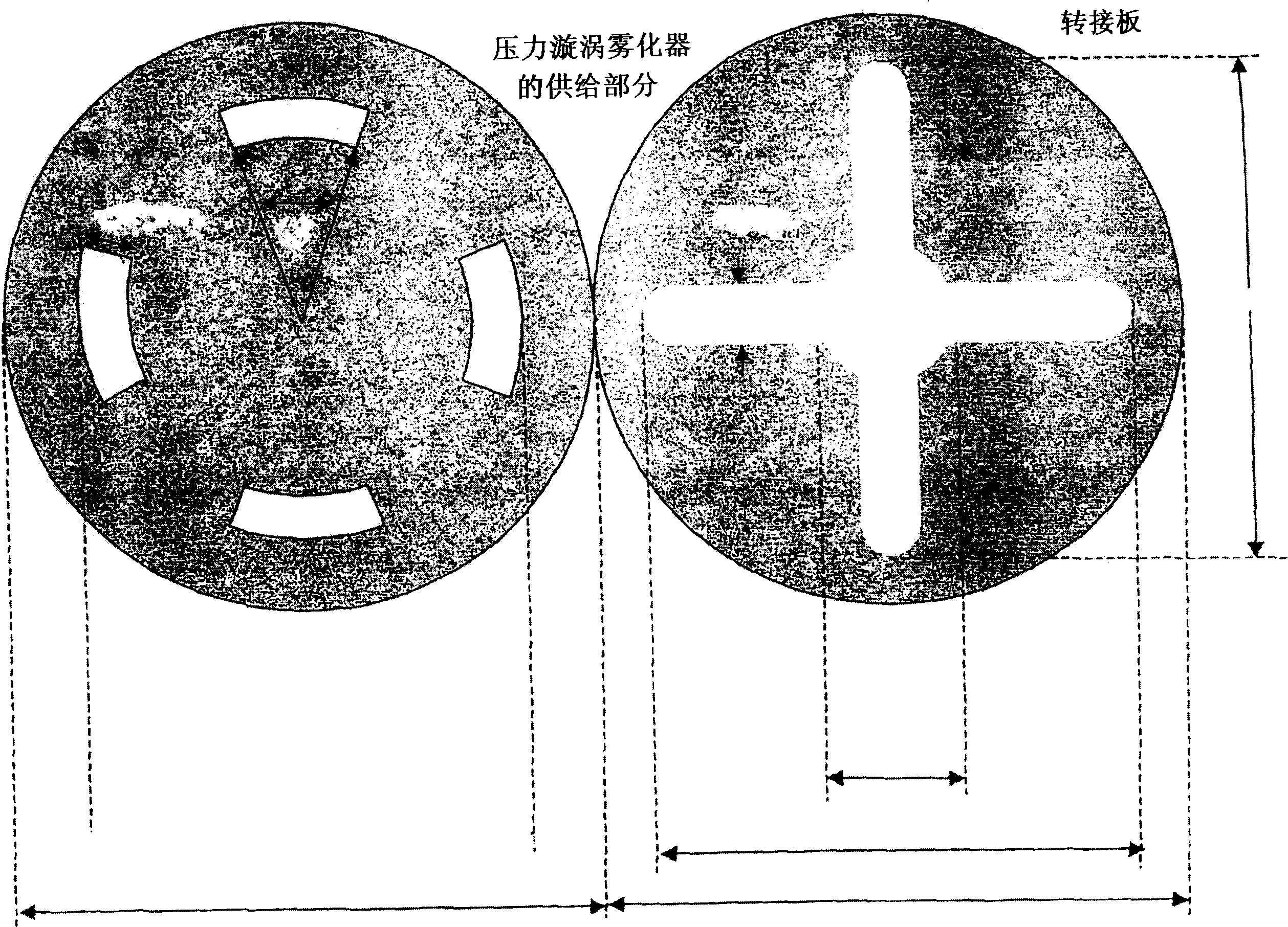 Injection device for the treatment of exhaust fumes from motor vehicles