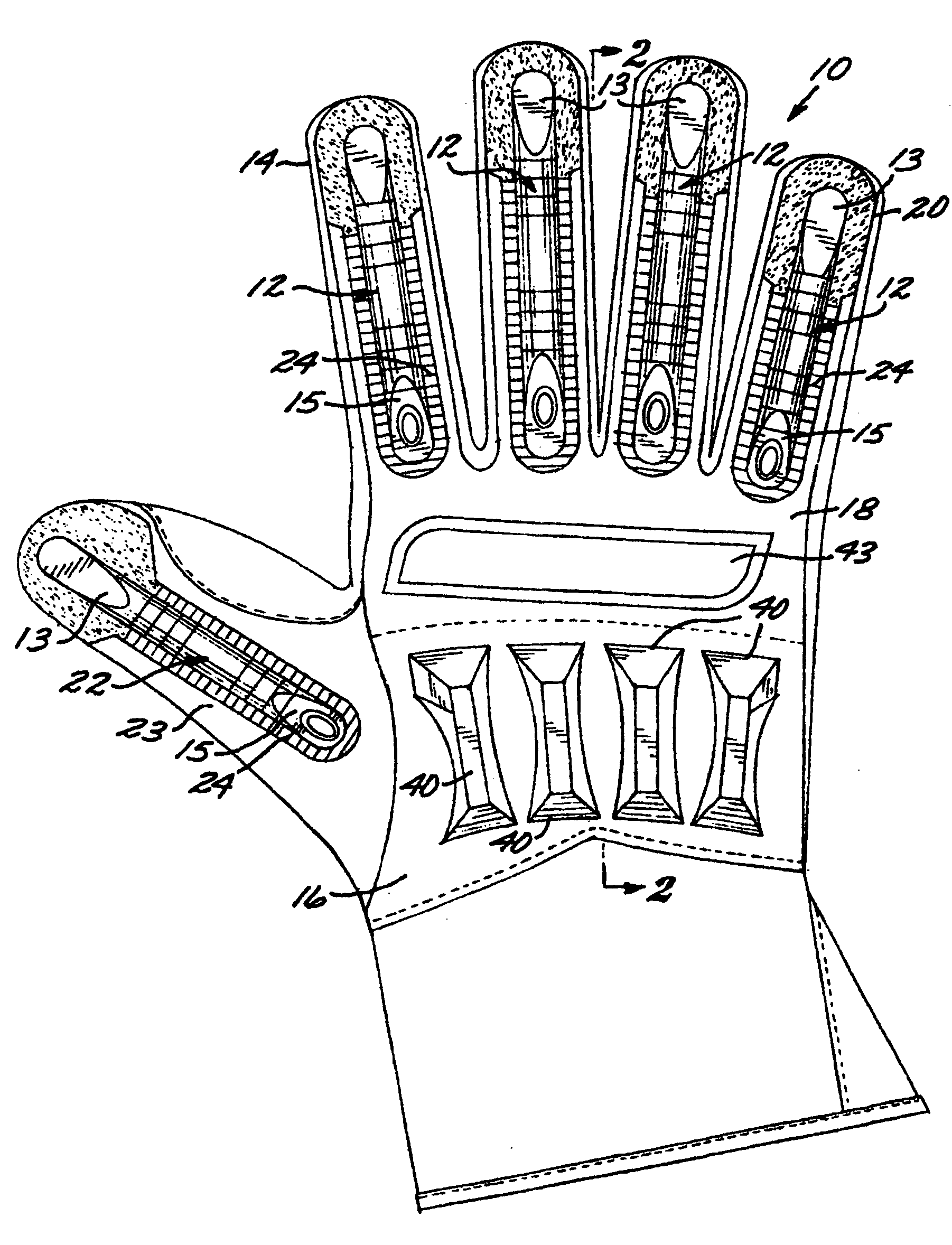 Glove for use in the oil and natural gas extraction industries