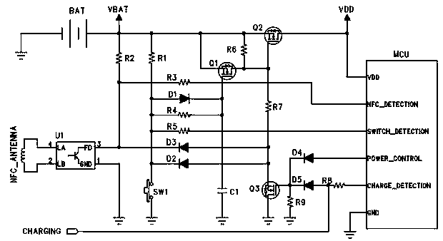 One-key type multifunctional control circuit and wearable electronic product