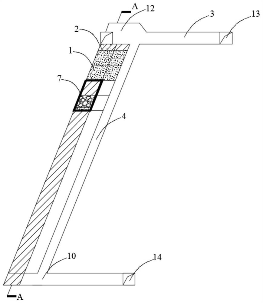 Downward high-layer cemented filling mining method