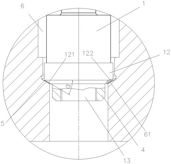 Grinding tool for starting valve hole of diesel engine cylinder head