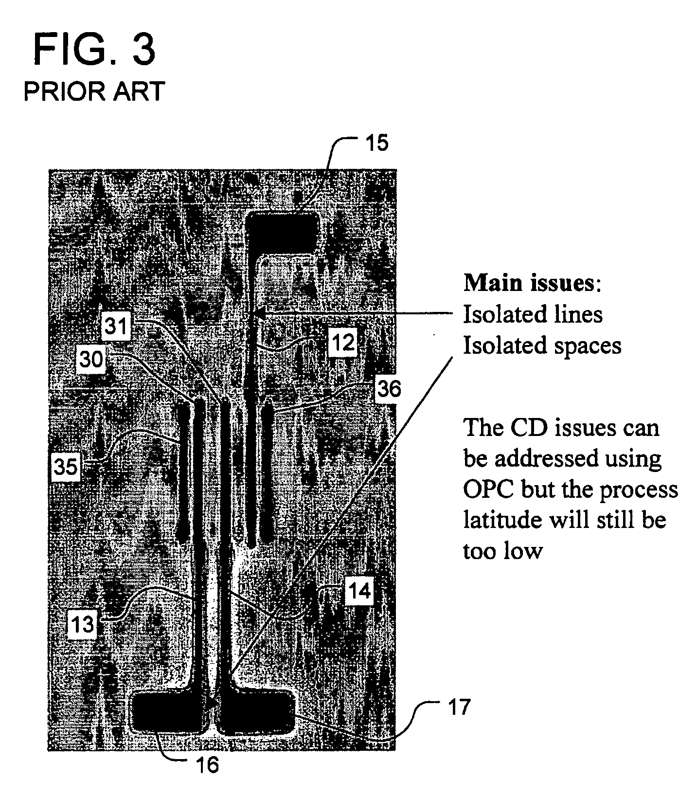 Phase shift mask including sub-resolution assist features for isolated spaces