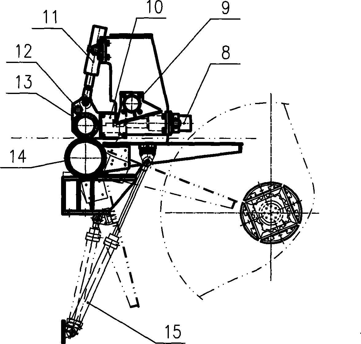 Guiding pinch straight head roll device