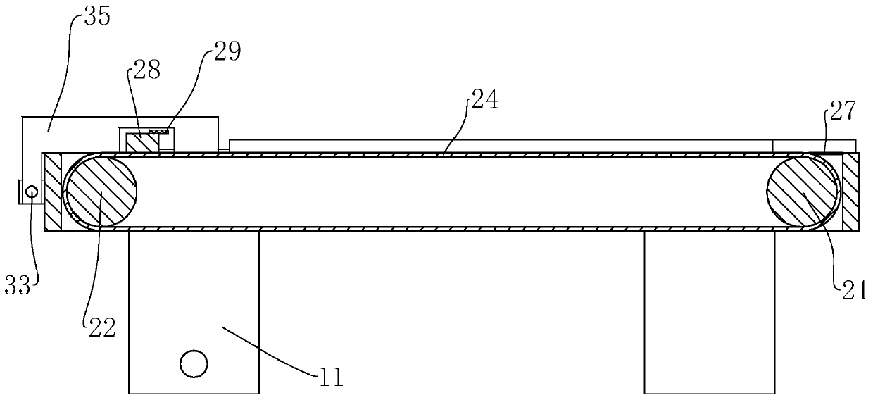 Discharging mechanism of automatic cutting system