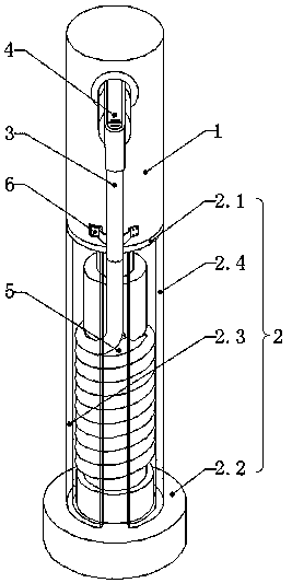 Charging pile with take-up structure