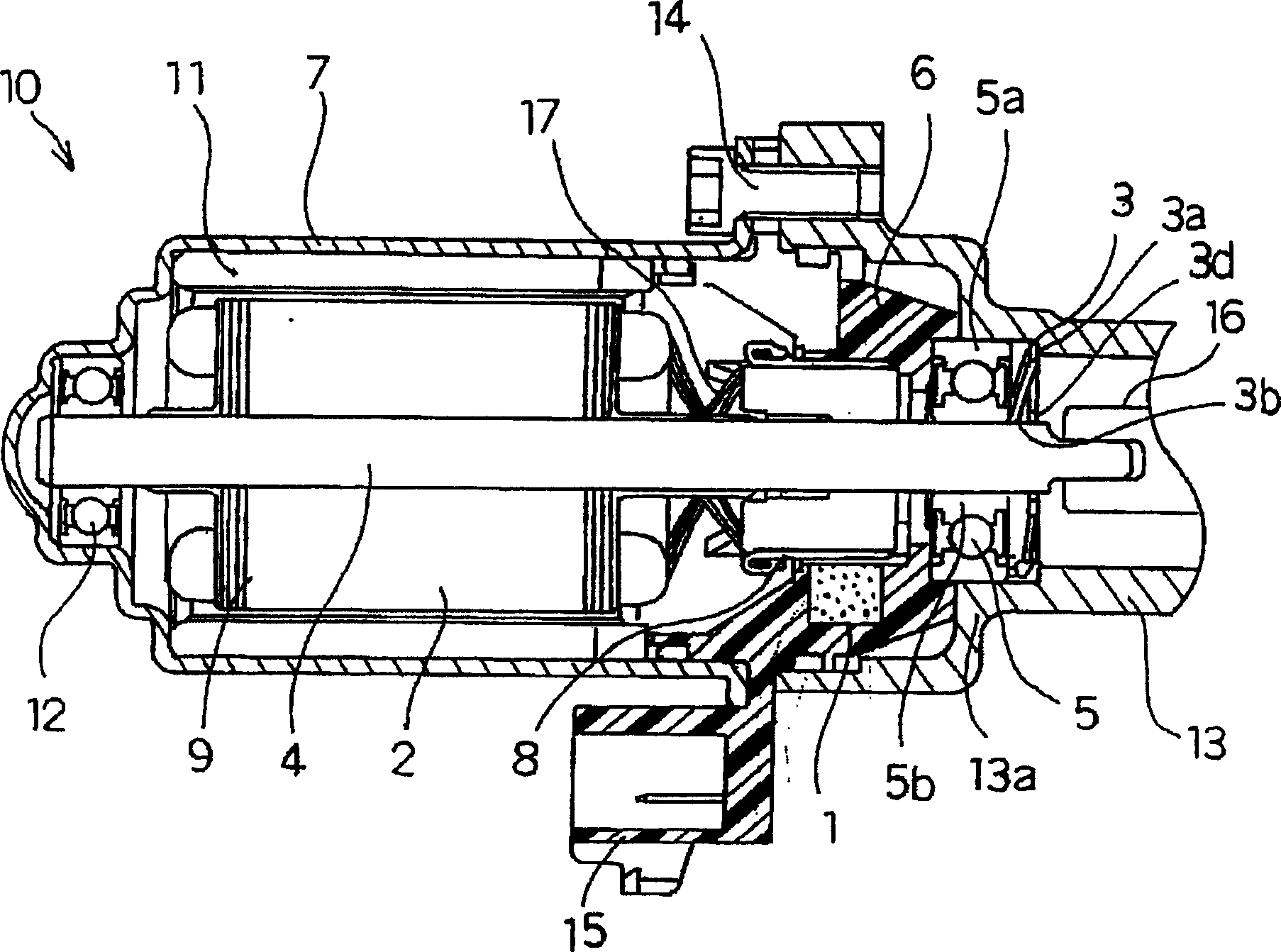 Graphitic brush, and motor having graphitic brush