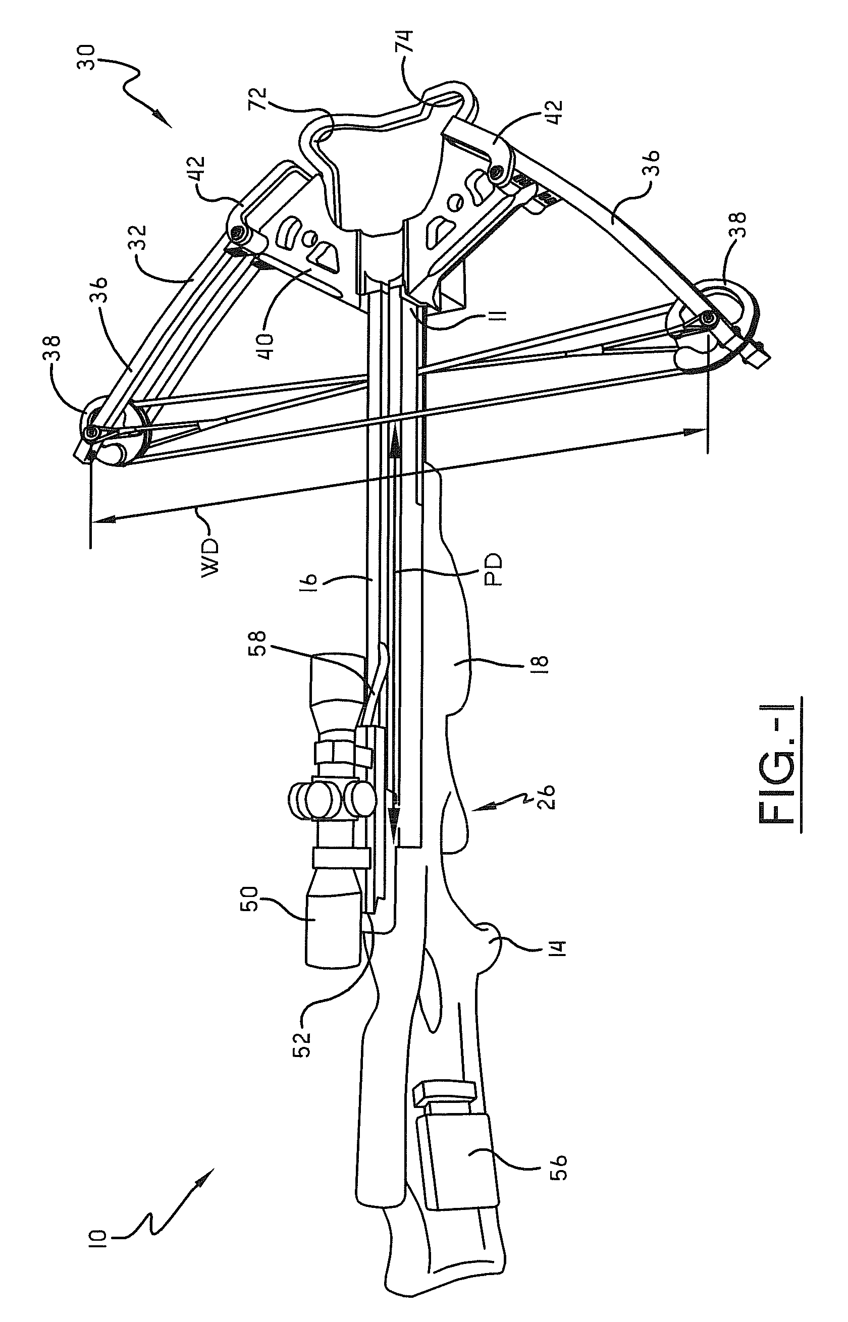 Narrow Crossbow With Large Power Stroke