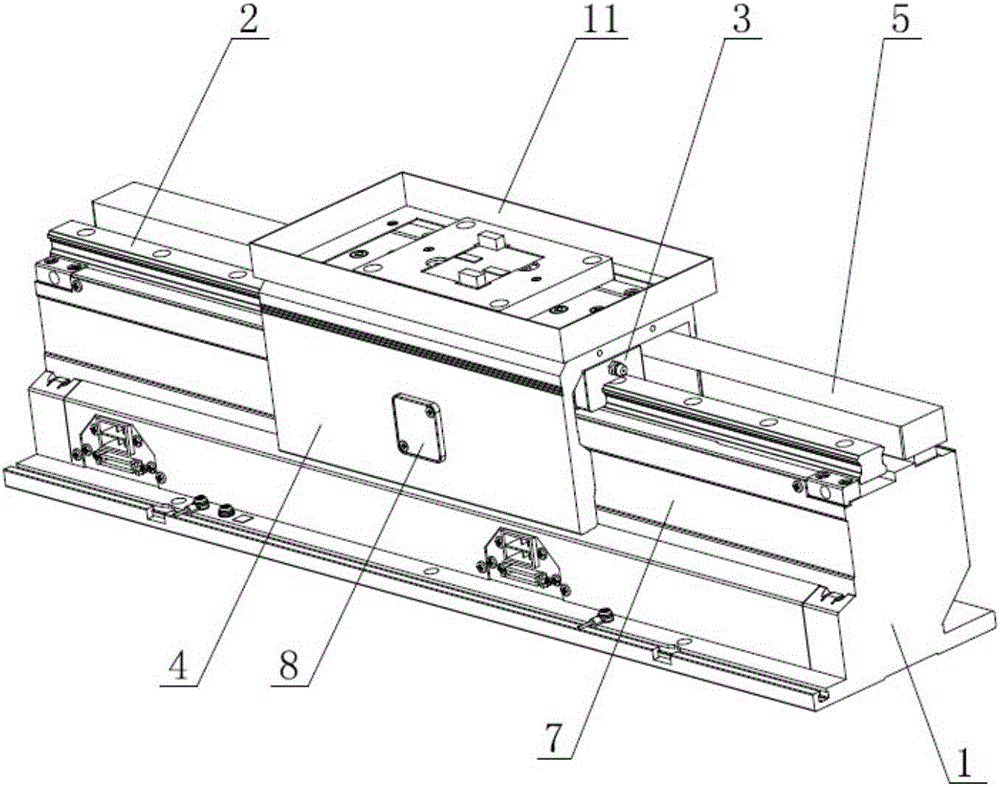 Linear sliding block type rotary robot