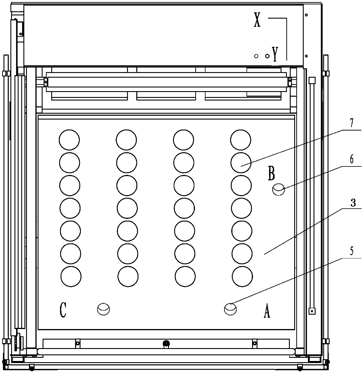 Screen printing machine for conveying materials in inclined rotating manner