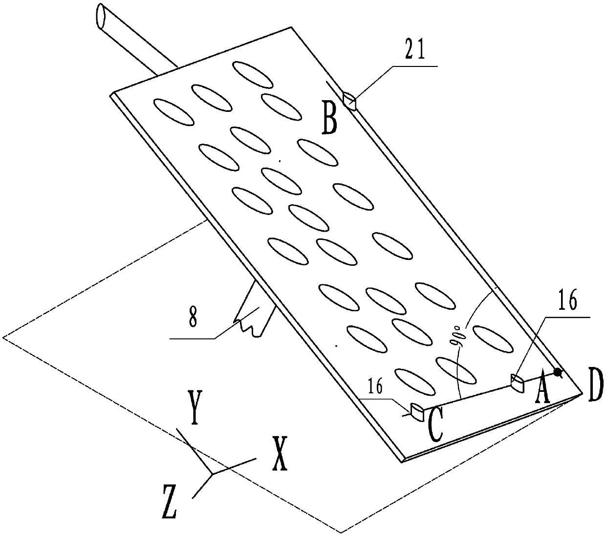 Screen printing machine for conveying materials in inclined rotating manner