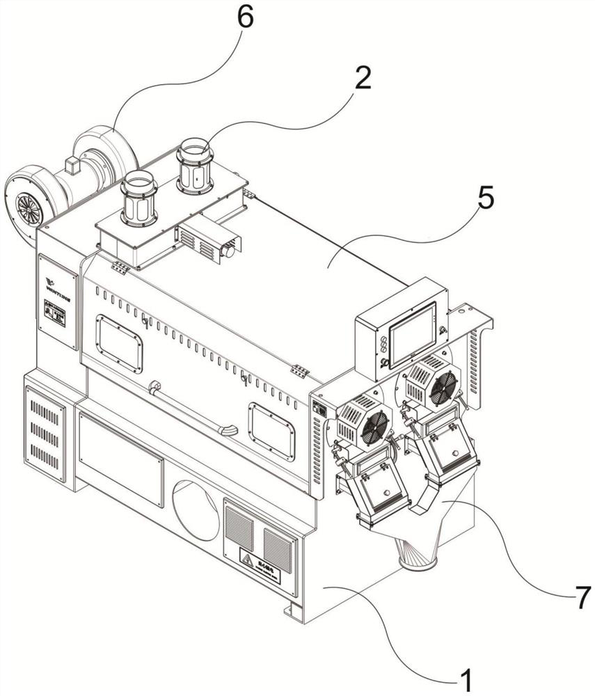 Intelligent flexible rice rubbing and polishing machine