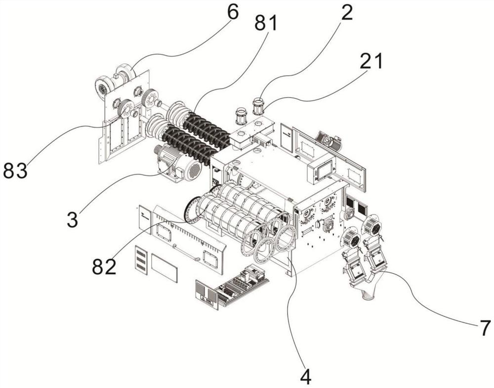 Intelligent flexible rice rubbing and polishing machine