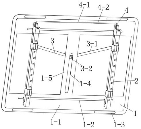 Television support convenient to disassemble