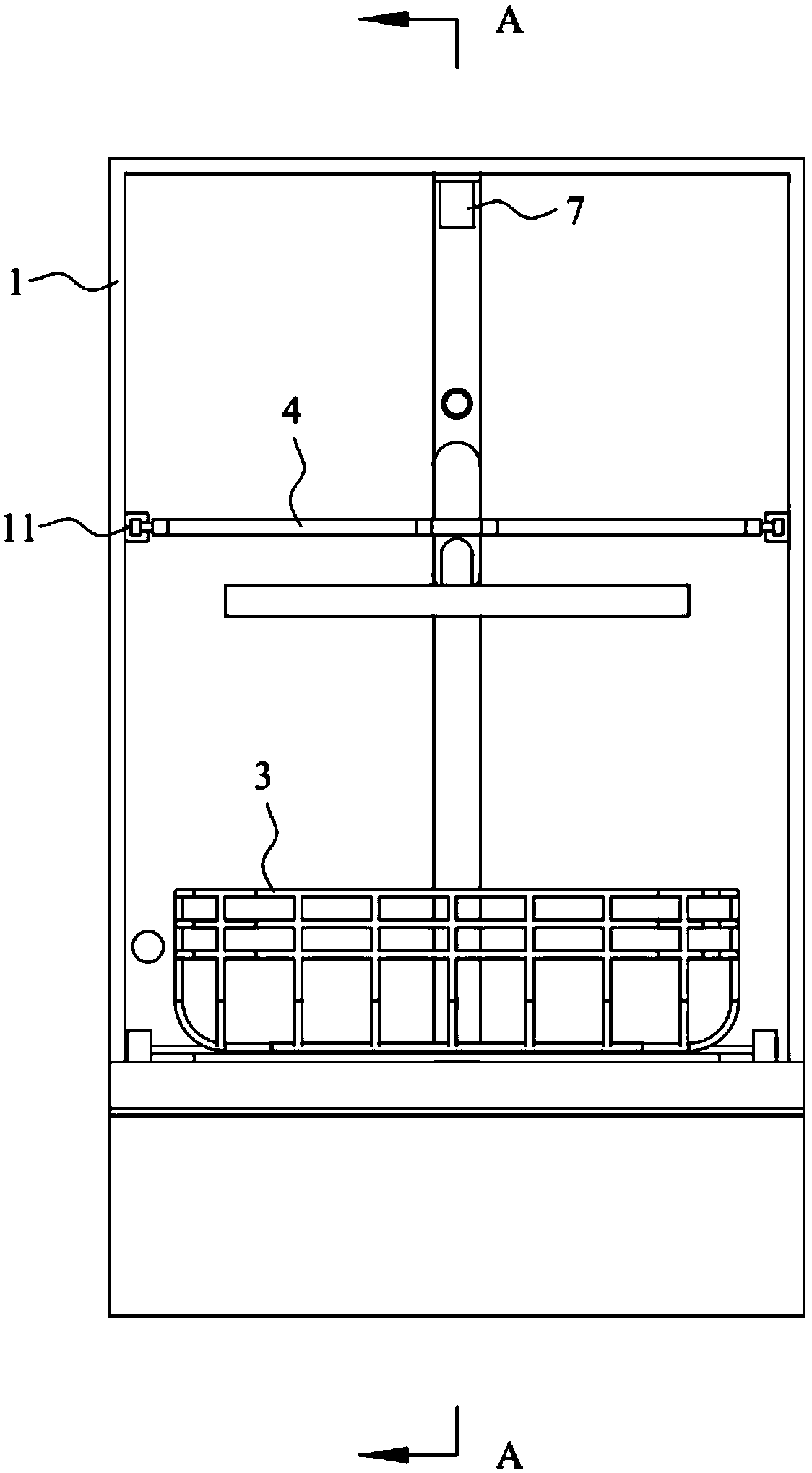 Regional cleaning mechanism and dish-washing machine