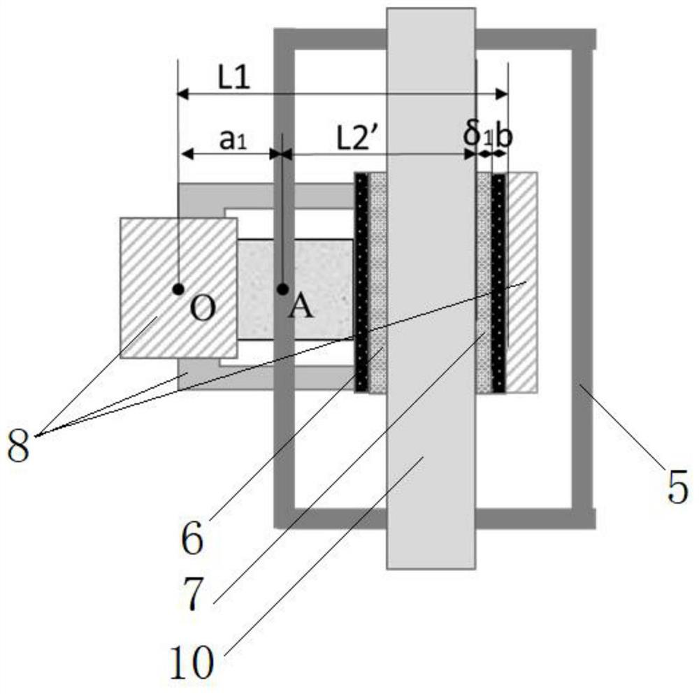 A friction lining wear monitoring system and method for a floating brake vehicle