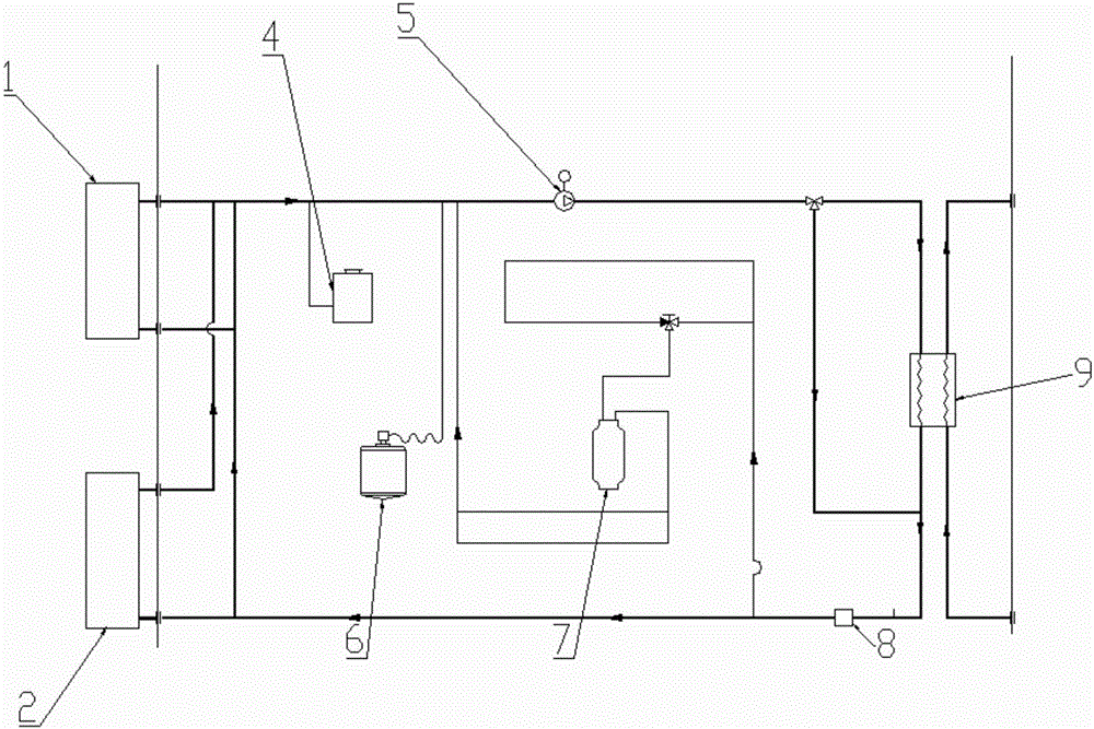 Water cooling and high voltage frequency converter system