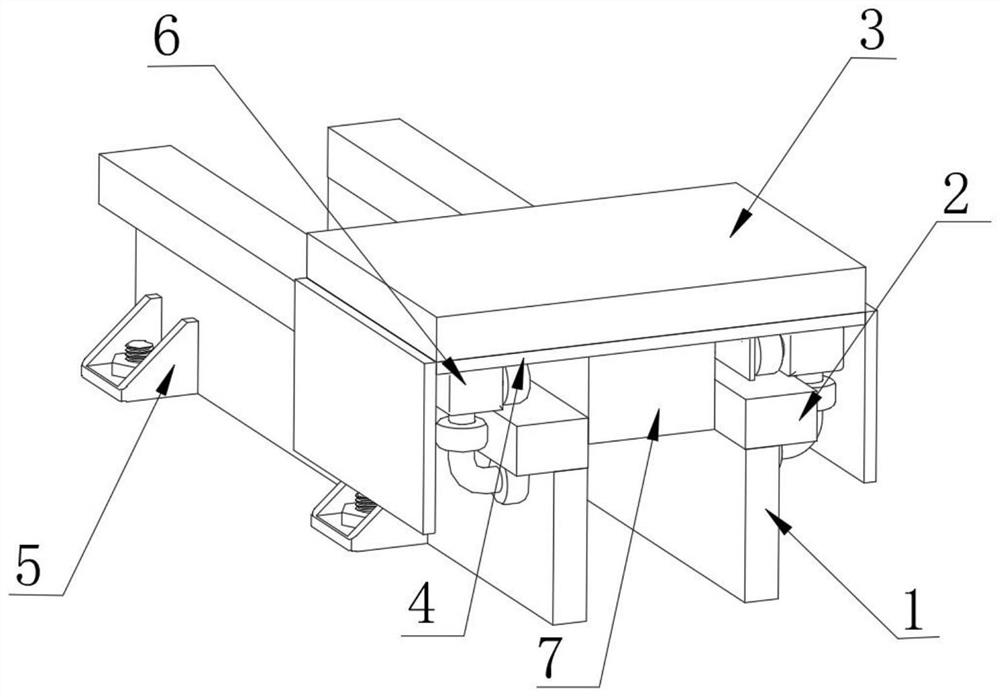 Additional shaft guide rail structure of universal industrial robot