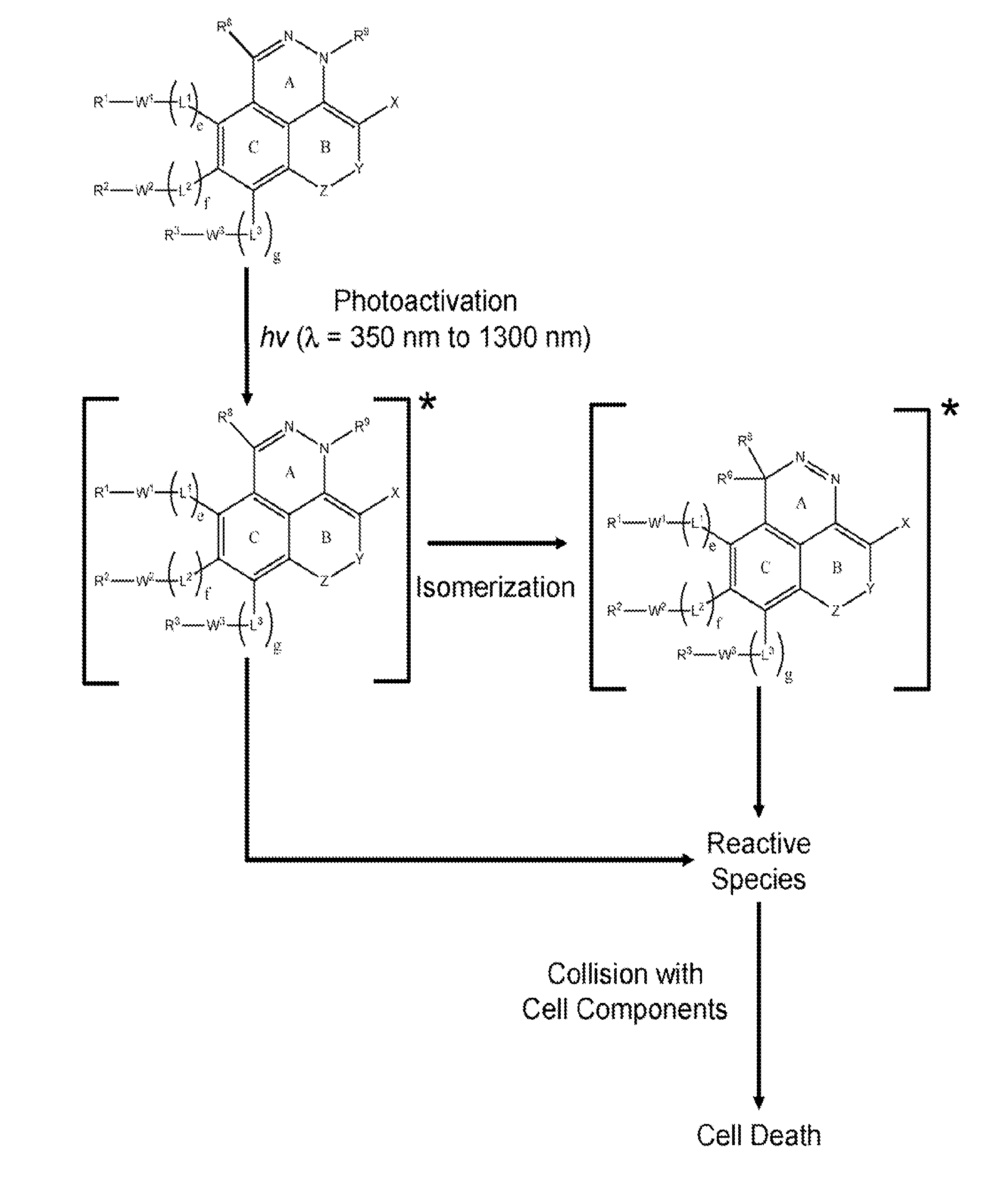 Azo Derivatives and Uses Thereof in Phototherapy